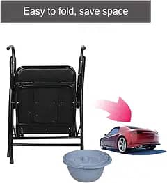 Chair with Removable Bucket Portab 0