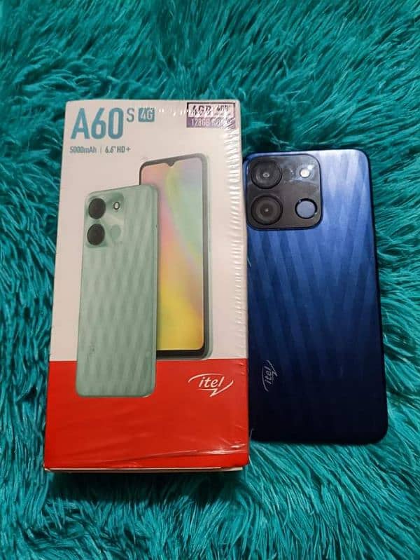 itel A60s 128 Gb 4+4 blue titnm with box charger all okay 0