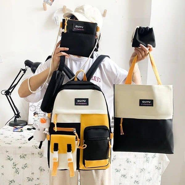 5 pieces multipurpose backpack set 1