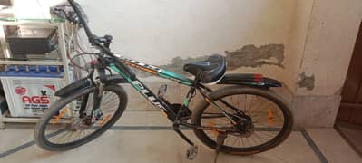 Power Plus Mountain Bike With 10 Gears.