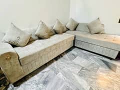 L shaped sofa only 3 months use i want to urgent sell