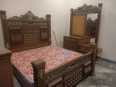 Bed And Dressing For Sale (Without Matress)