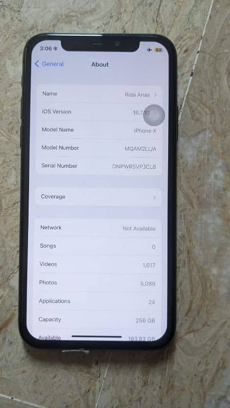 Iphone X 256 GB non PTA 3