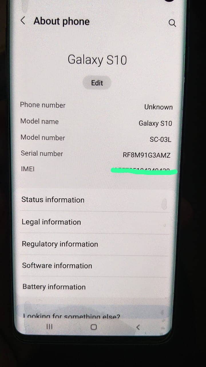 SAMSUNG S10 NON PTA 8/128 5