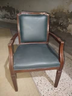 leather Wood Chair