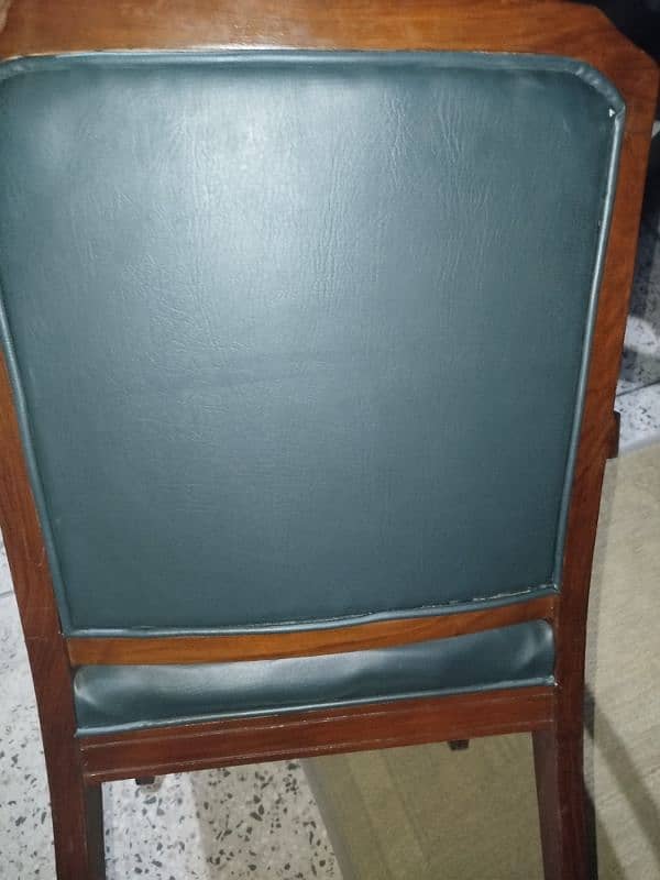 leather Wood Chair 1