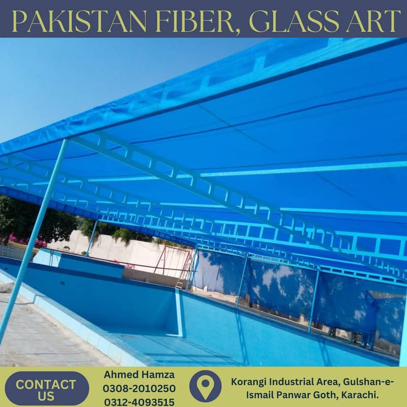 Car parking sheds / fiber shades / fiberglass shades/fiberglass window 3