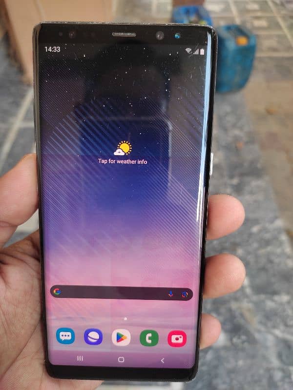 Samsung note 8. exchang possible just call. 03042402565. 2