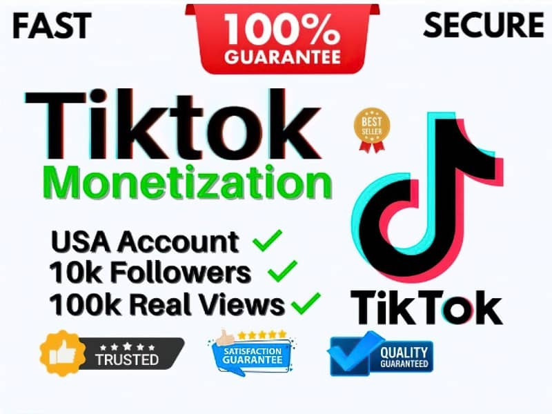 TikkTokk Montizd acnts 4 sale 0