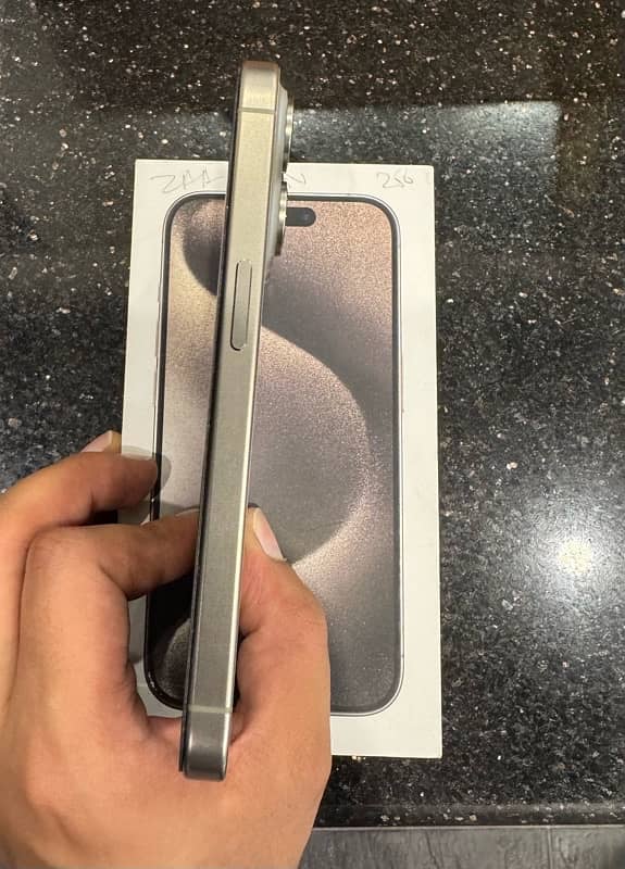 iPhone 15 pro,Dual Sim PTA approved, 128gb Natural titanium 1