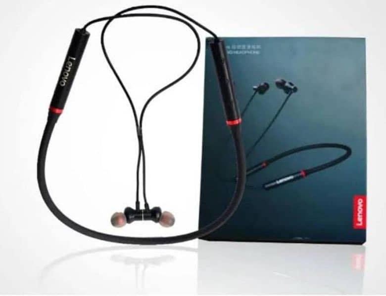 Black super bass wireless earphone neckband 1