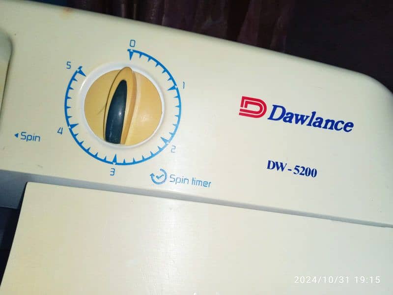 Dawlance washing machine twin tub model number DW 5200 0