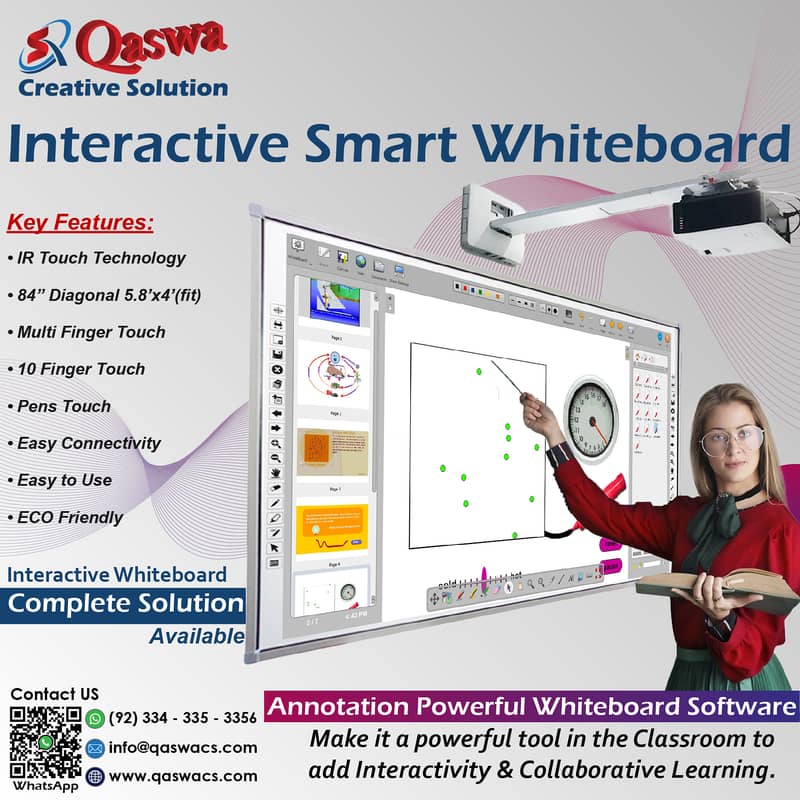 Interactive Whiteboard, Smart Touch Display IFP, Smart Board, IWB 17