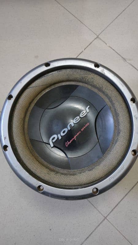 Pioneer and Sony sound system woofer 1