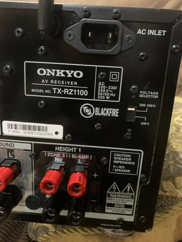 Onkyo tx-rz1100 Dolby Atmos dtsx 9.2 channel amplifier 12