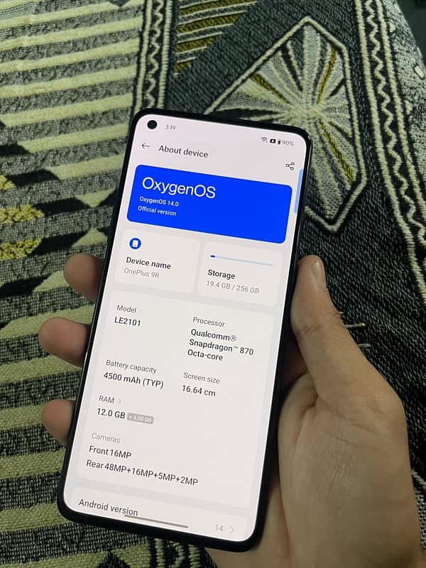 Oneplus 9r 12/256gb duel sim condition 10/9 4