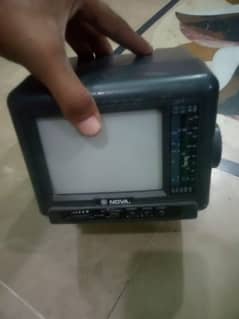 black and white mini tv