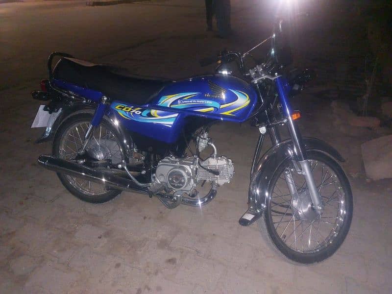 Honda Cd 70 Blue Colour 1