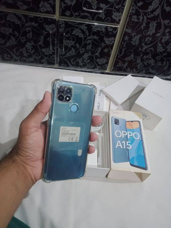 Oppo a15 3/32 full box 10/10 10