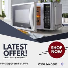 Microwave oven medium size with grill