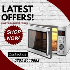 Microwave oven medium size with grill