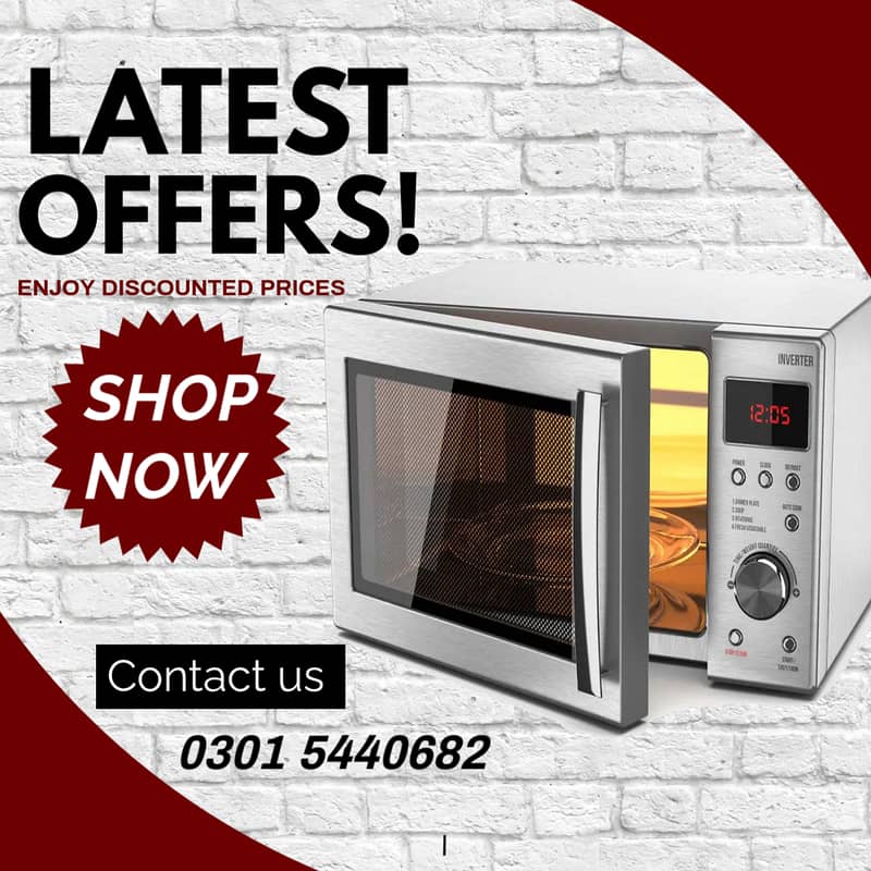 Microwave oven medium size with grill 0