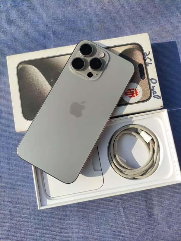 iPhone 15 Pro Max 256GB PTA Approved (Dual Physical) 0