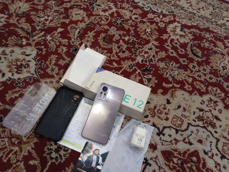 infinix Note 12 (6 128) with box original charger no exchange 2