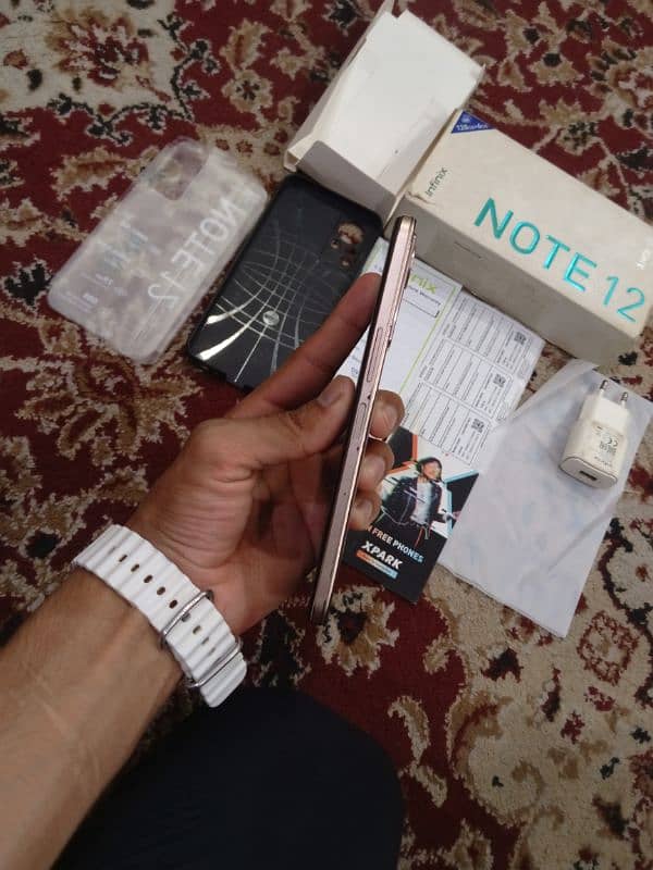 infinix Note 12 (6 128) with box original charger no exchange 3