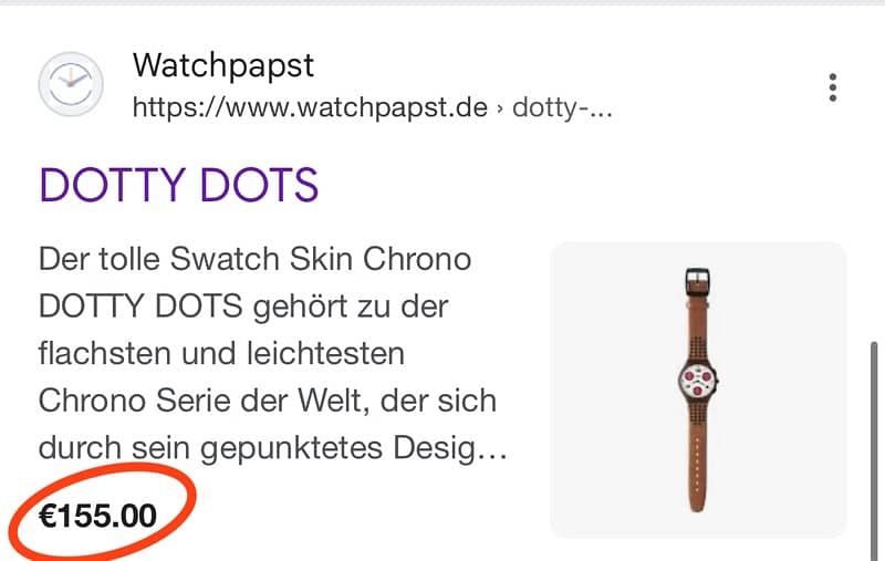 SWATCH dotty_dots suym104 chronograph watch 6