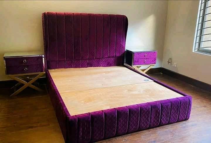 bed,double bed,king size bed,poshish bed/bed for sale,furniture 11