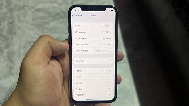 iPhone X 256gb pta approved 5