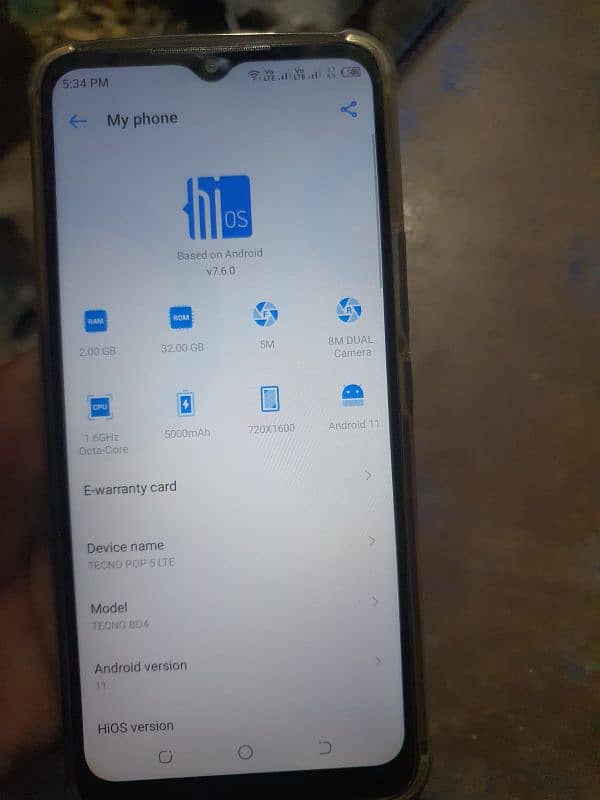 Tecno pop 5 lite all okay phone urgent sale exchange possible ha 32gb 2