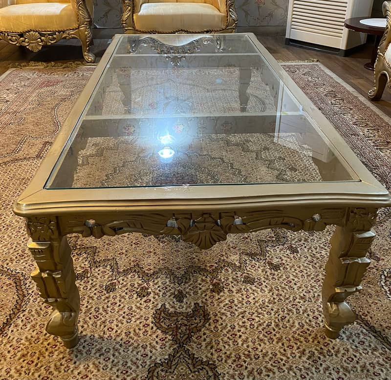 3 tables set | big center table | 2 side table | luxury chinioti wood 2