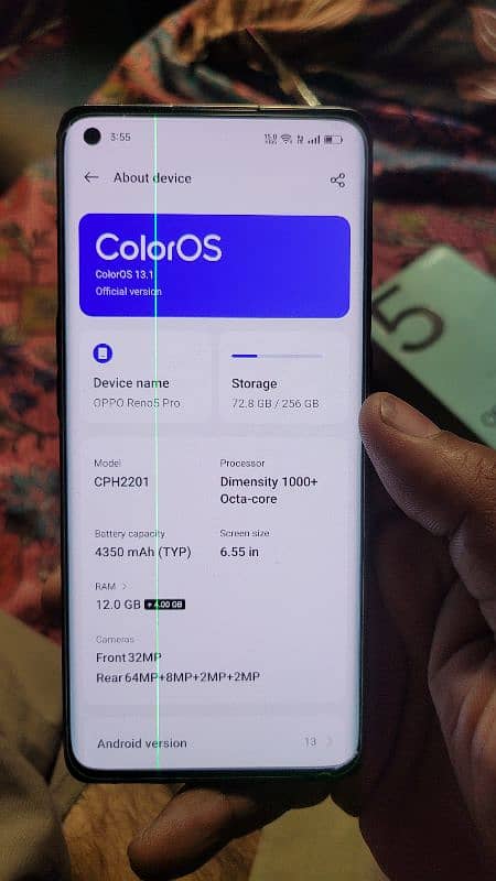 Oppo reno 5 pro 5g 12/256 sale and exchange 3