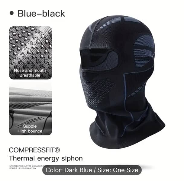 Unisex Compression Thermal Outdoor bike Riding Balaclava Full mask 0