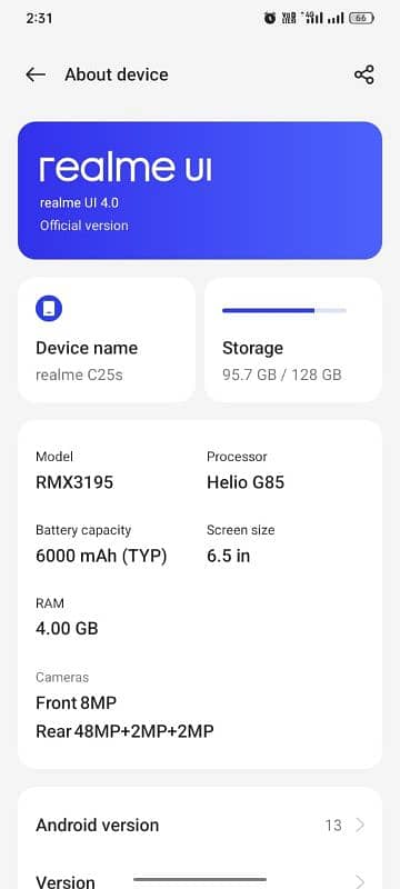 Realme C25s 7