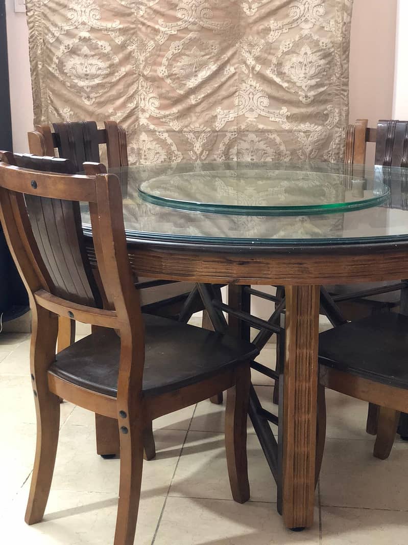 Imported Dinning table with 04 chairs 6