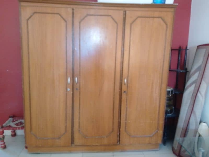 3 door cupboard used urgent sell 1