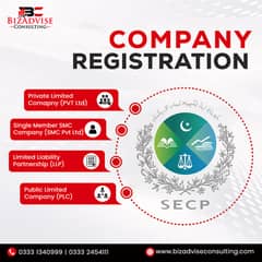 Company Reg/ SECP Compliance/ SRB Reg/Import/Export Company Reg