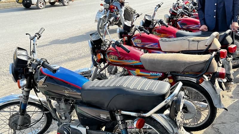 we have every type of bikes honda,united,highspeedetc 1