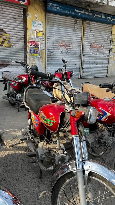 we have every type of bikes honda,united,highspeedetc 7