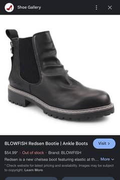 Blowfish Women leather Boot ankle zip