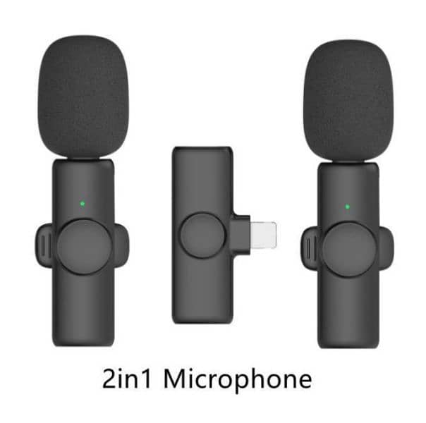 K9 Dual Microphone Mic Plug & Play Usb Wireless Lavalier Microphone 3