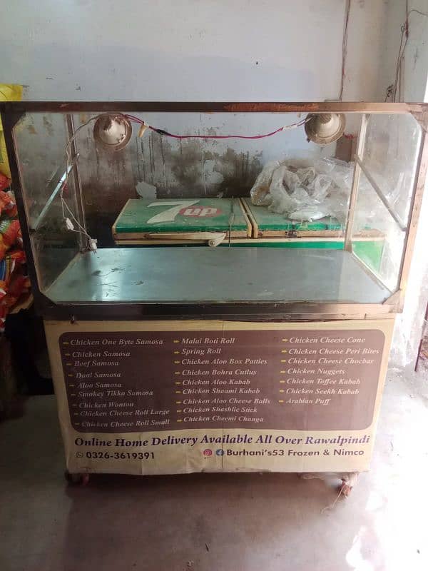 SAMOSA/FRIED ITEMS DISPLAY COUNTER FOR SALE 0