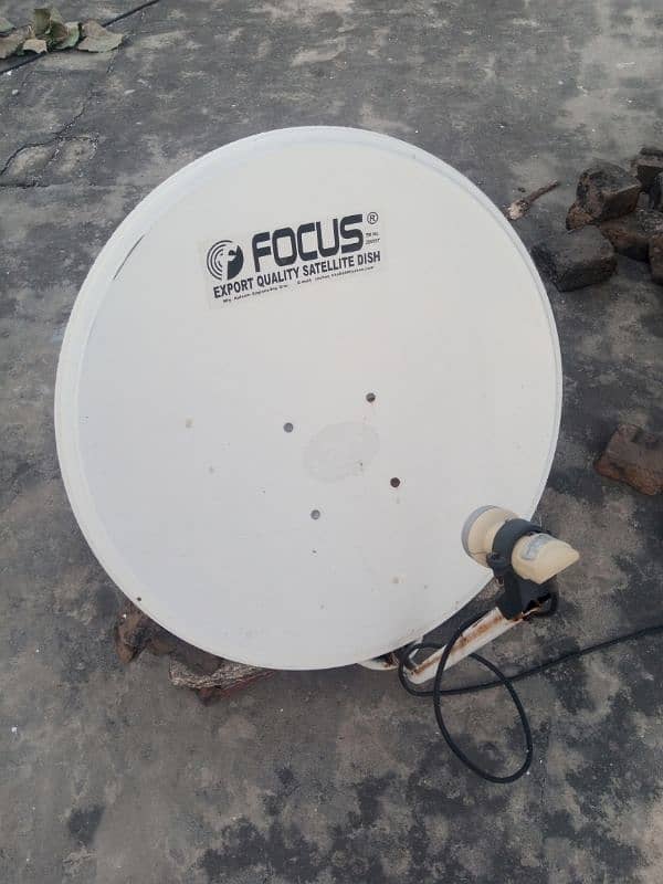 4 feet Shabbir dish +receiver 4