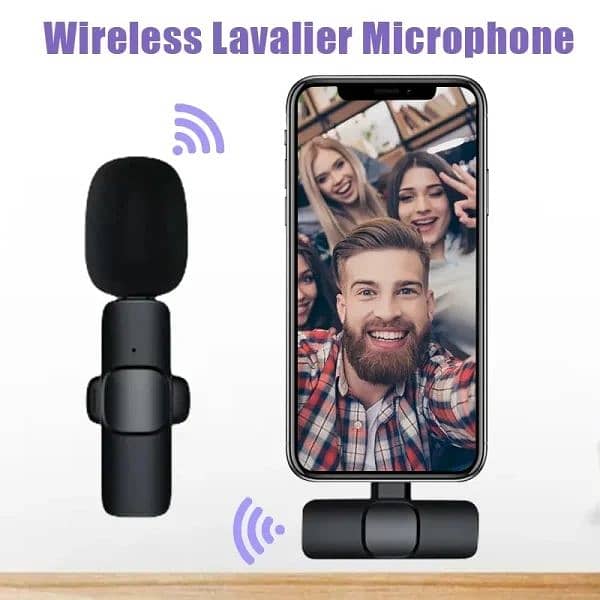 K8 Type-c Wireless Lavalier Microphone Portable Audio Video Recording 5