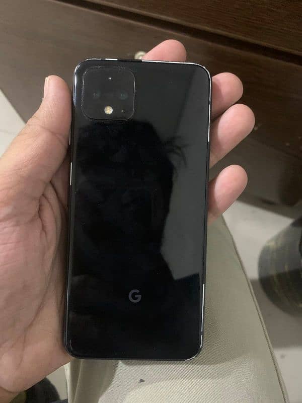 goole pixel 4 black colour 64gb 6gb ram 3