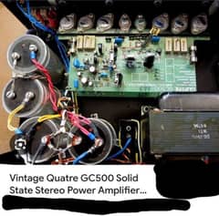 vintage quatre gc 500 solid state stereo power amplifier