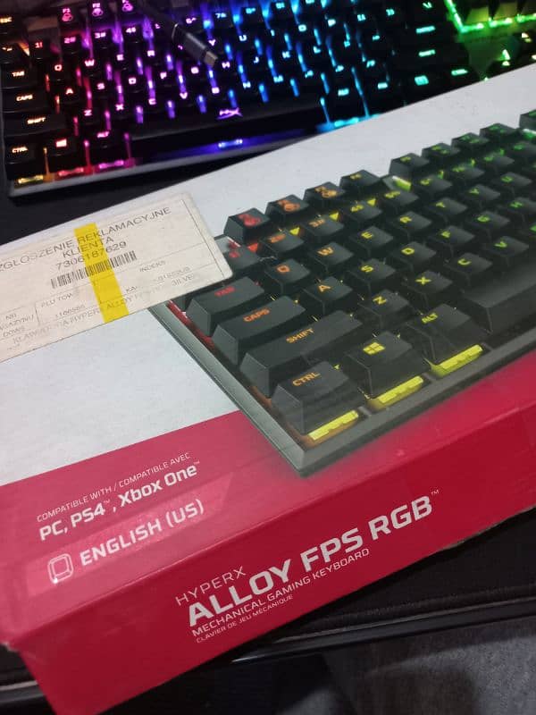 HyperX Alloy FPS RGB with box (used) 3